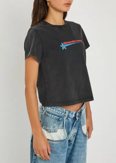 Alexander Wang T-shirt With Logo In Black