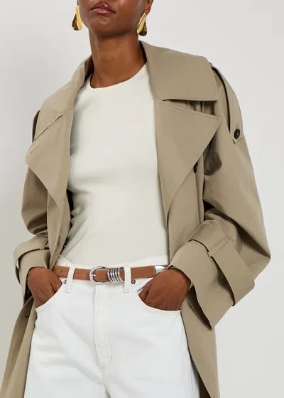 Dehanche Hollyhock Suede Waist Belt In Brown