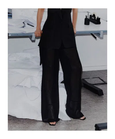 Marella Casual Pants With Belt Loops In Black