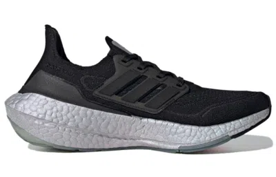 Adidas Originals (wmns) Adidas Ultraboost 21 'black Blue Oxide' In Animal Print