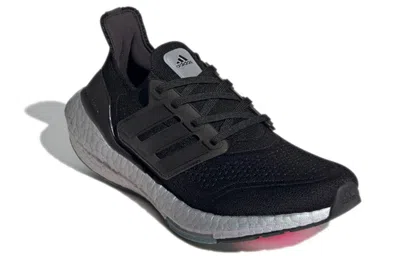 Adidas Originals (wmns) Adidas Ultraboost 21 'black Blue Oxide' In Animal Print