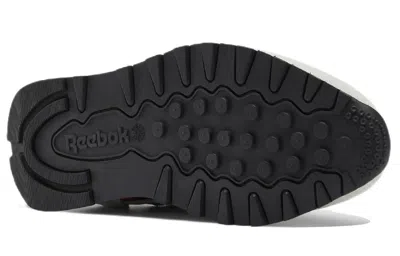Reebok Classic Leather Retro Wear-resistant Gray Yellow In Black