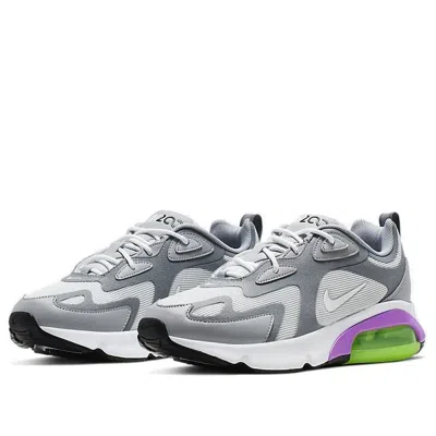 Nike Air Max 200 "pure Platinum Volt" Sneakers In Gray