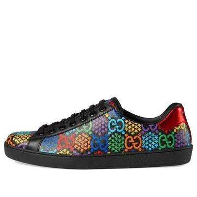 Gucci Ace Gg Supreme Low 'psychedelic - Black' In Multi