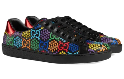 Gucci Ace Gg Supreme Low 'psychedelic - Black' In Multi