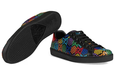 Gucci Ace Gg Supreme Low 'psychedelic - Black' In Multi