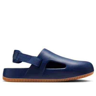 Nike Calm Mule 'navy Gum' In Black