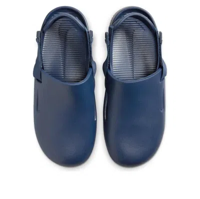Nike Calm Mule 'navy Gum' In Black