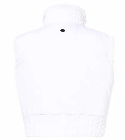Goldbergh Lina Faux-fur Zip Ski Gilet In White