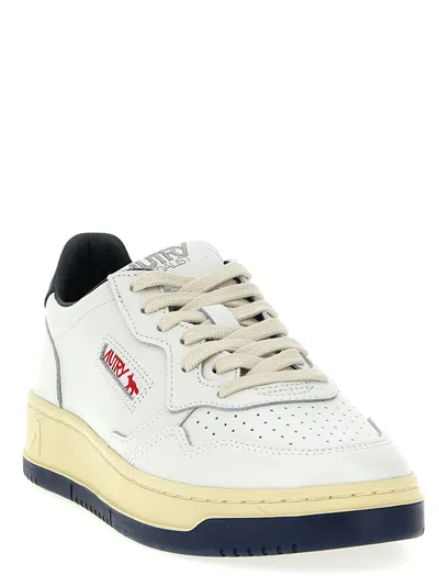 Autry X Maison Kitsune Medalist Low Top Sneakers In White