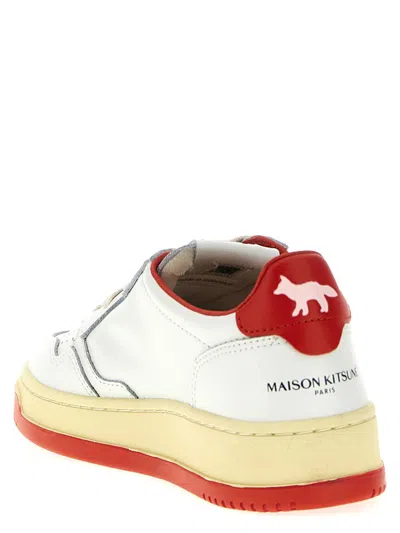 Autry Medalist Low Kitsune Wht Red In White