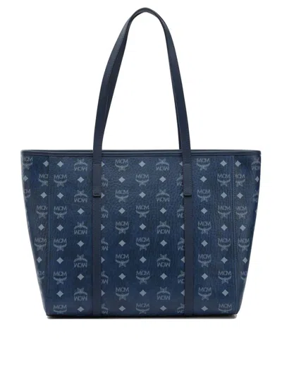 Mcm "toni" Tote Bag In Blue