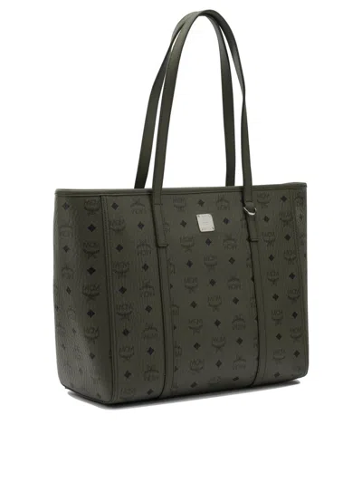 Mcm "toni" Tote Bag In Green