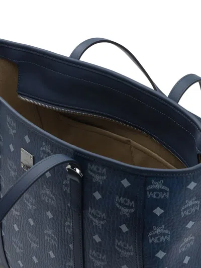 Mcm "toni" Tote Bag In Blue