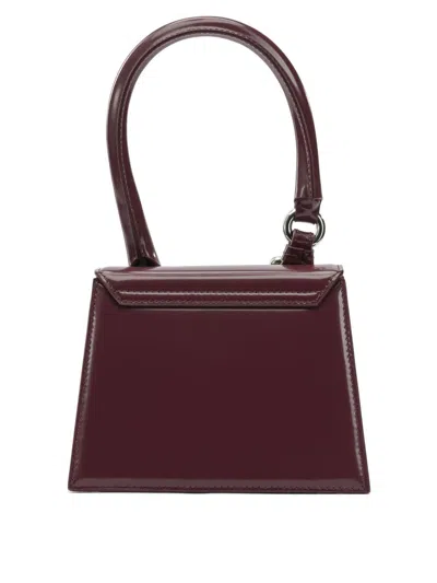 Jacquemus Medium "le Chiquito" Bag With Buckle In Red