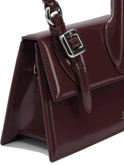 Jacquemus Medium "le Chiquito" Bag With Buckle In Red