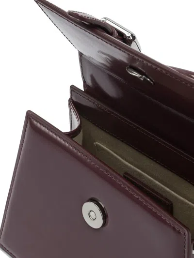 Jacquemus Medium "le Chiquito" Bag With Buckle In Red