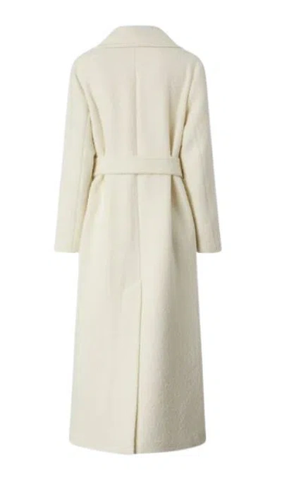 Pinko Single-breasted Coat With Belt In Gray