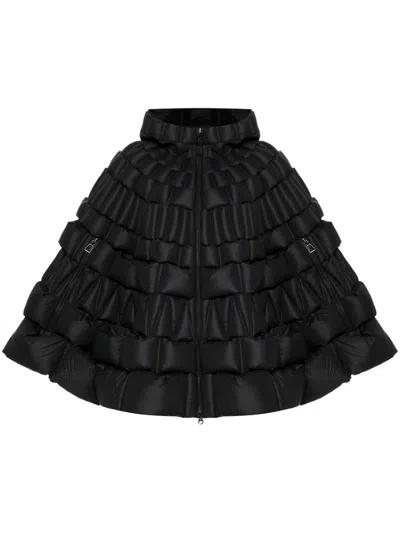 Raxxy 3d Diamond Down Coat In Black