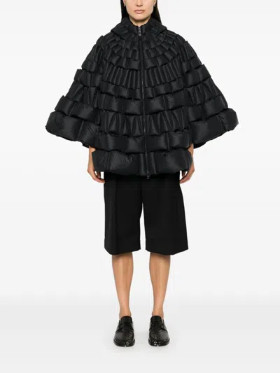 Raxxy 3d Diamond Down Coat In Black