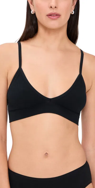 Lunya Seamless Modal Bare Bralette In Immersed Black