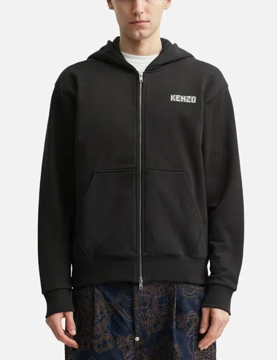Kenzo ' City' Full-zip Hoodie In Black