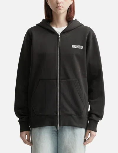 Kenzo ' City' Full-zip Hoodie In Black