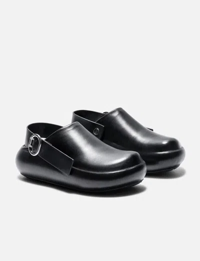 Jil Sander Leather Clogs In Multi