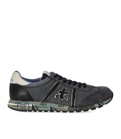 Premiata Lucy 7770 Blue Sneaker In Black