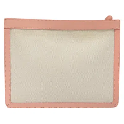 Pre-owned Balenciaga Navy Pouch Pink Canvas Clutch Bag ()