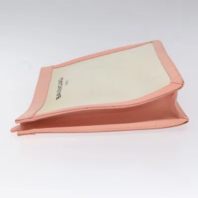 Pre-owned Balenciaga Navy Pouch Pink Canvas Clutch Bag ()