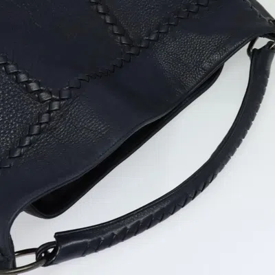 Pre-owned Bottega Veneta Cervo Navy Leather Shoulder Bag ()