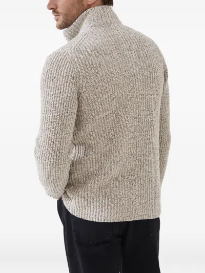 Brunello Cucinelli Men Wool And Cashmere Jacket In Neutral