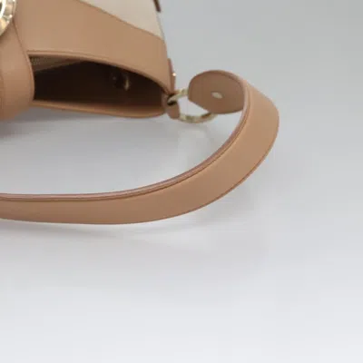 Pre-owned Bulgari Beige Canvas Shoulder Bag ()