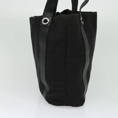 Pre-owned Bulgari Black Canvas Tote Bag ()