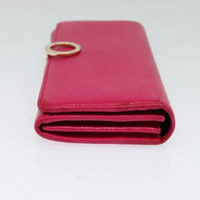 Pre-owned Bulgari Bvlgari Bvlgari Pink Leather Wallet  ()