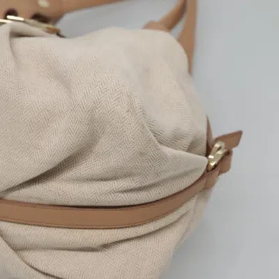 Pre-owned Bulgari Chandra Beige Canvas Tote Bag ()