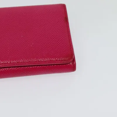 Pre-owned Bulgari Bvlgari Bvlgari Pink Leather Wallet  ()