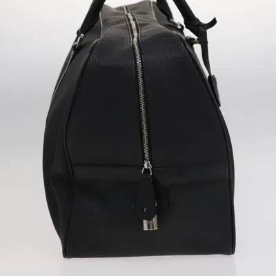 Pre-owned Bulgari Logo Mania Black Canvas Travel Bag ()