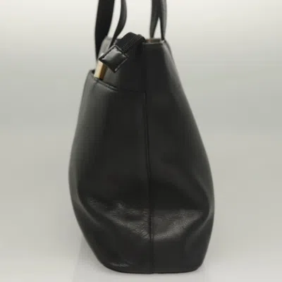 Pre-owned Burberry Black Leather Tote Bag ()