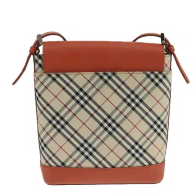 Pre-owned Burberry Nova Check Beige Canvas Shoulder Bag ()