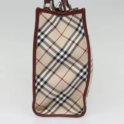 Pre-owned Burberry Nova Check Beige Canvas Tote Bag ()