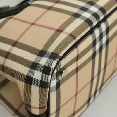 Pre-owned Burberry Nova Check Beige Canvas Tote Bag ()