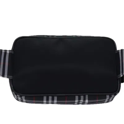 Pre-owned Burberry Nova Check Black Synthetic Shoulder Bag ()