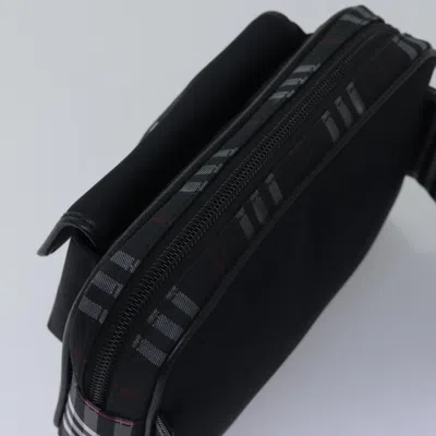 Pre-owned Burberry Nova Check Black Synthetic Shoulder Bag ()