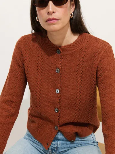 Alex Mill Annalise Sweater In Wool In Brown