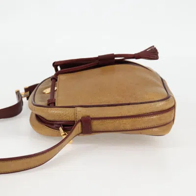 Pre-owned Cartier Must De  Brown Leather Shoulder Bag ()