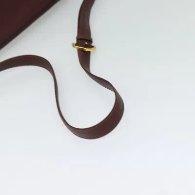 Pre-owned Cartier Must De  Burgundy Leather Shoulder Bag ()