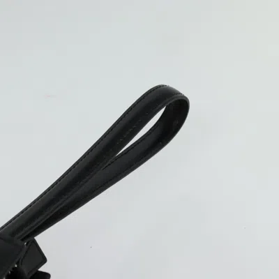 Pre-owned Cartier Must Line Black Leather Clutch Bag ()