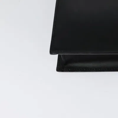 Pre-owned Cartier Must Line Black Leather Clutch Bag ()
